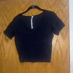 Lululemon v neck cropped t